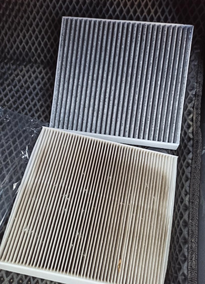 старый и новый фильтры салона