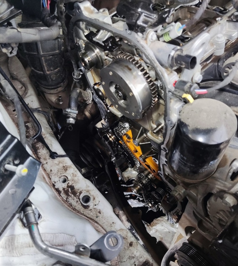 Подготовка к замене масляного насоса Haval F7