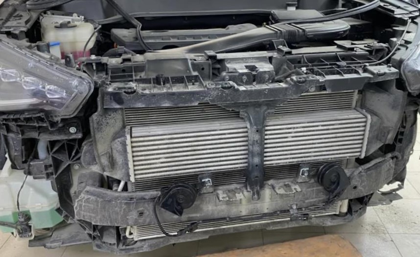 замена радиатора Haval