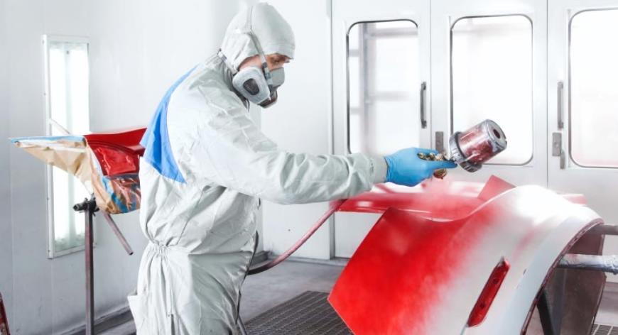 покраска бампера в камере