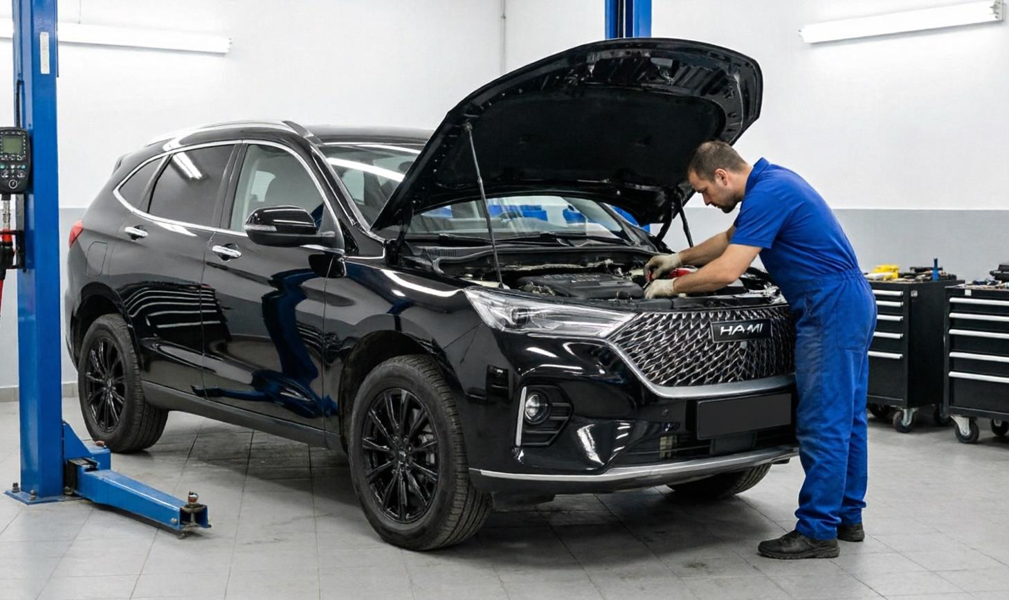 Haval M6 в автосервисе на ремонте