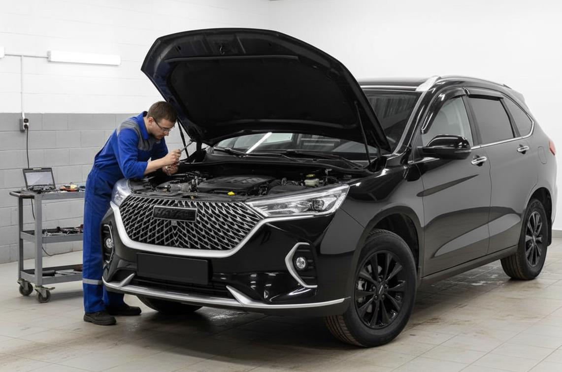haval m6 в автосервисе на ремонте