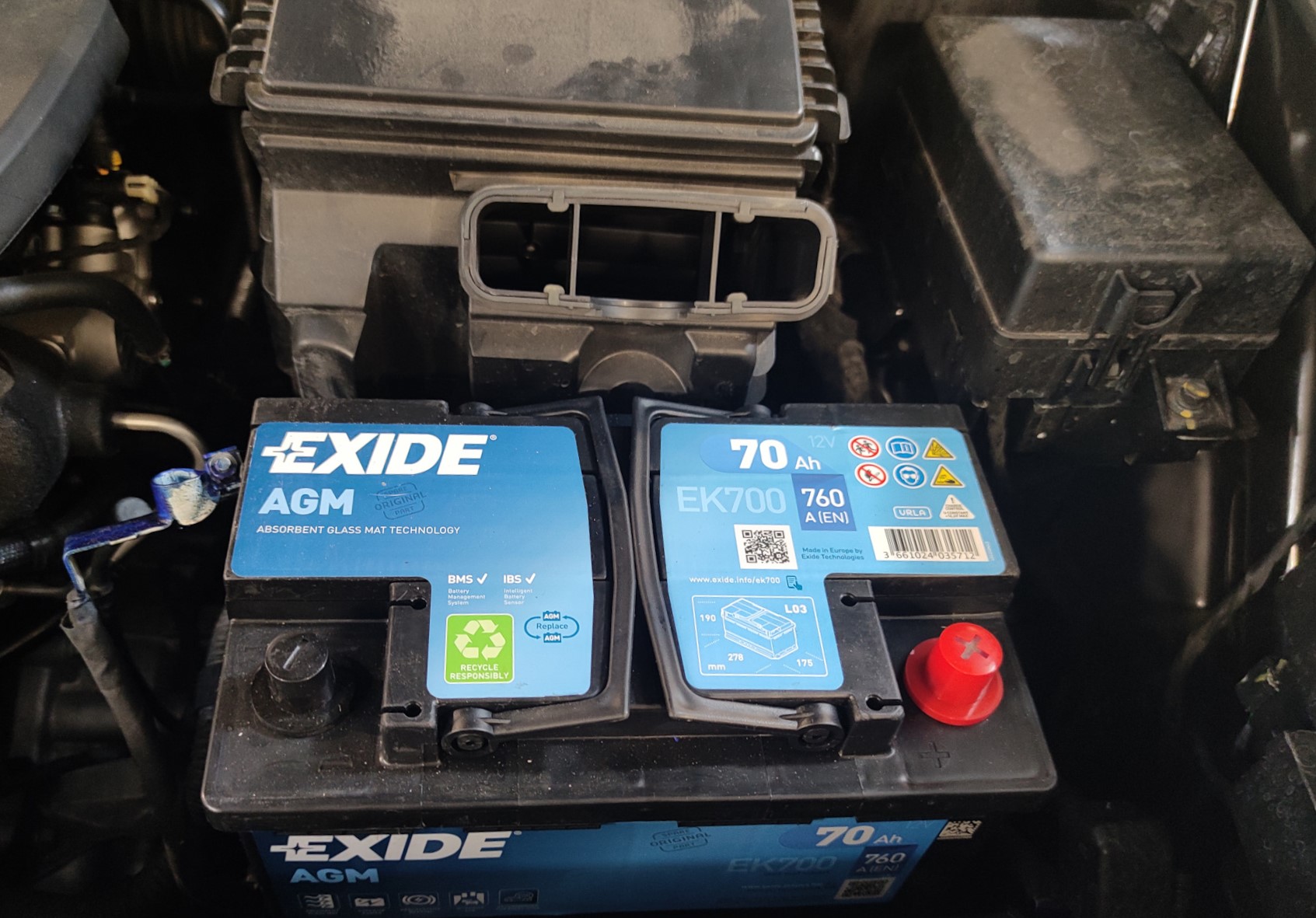новая АКБ Exide